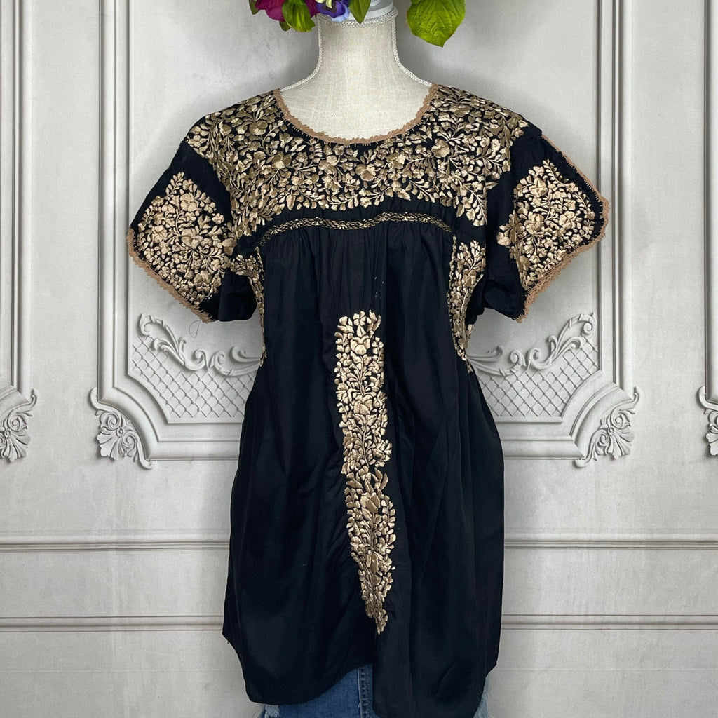 San Antonino Gala Blouse Short Sleeve - Silk