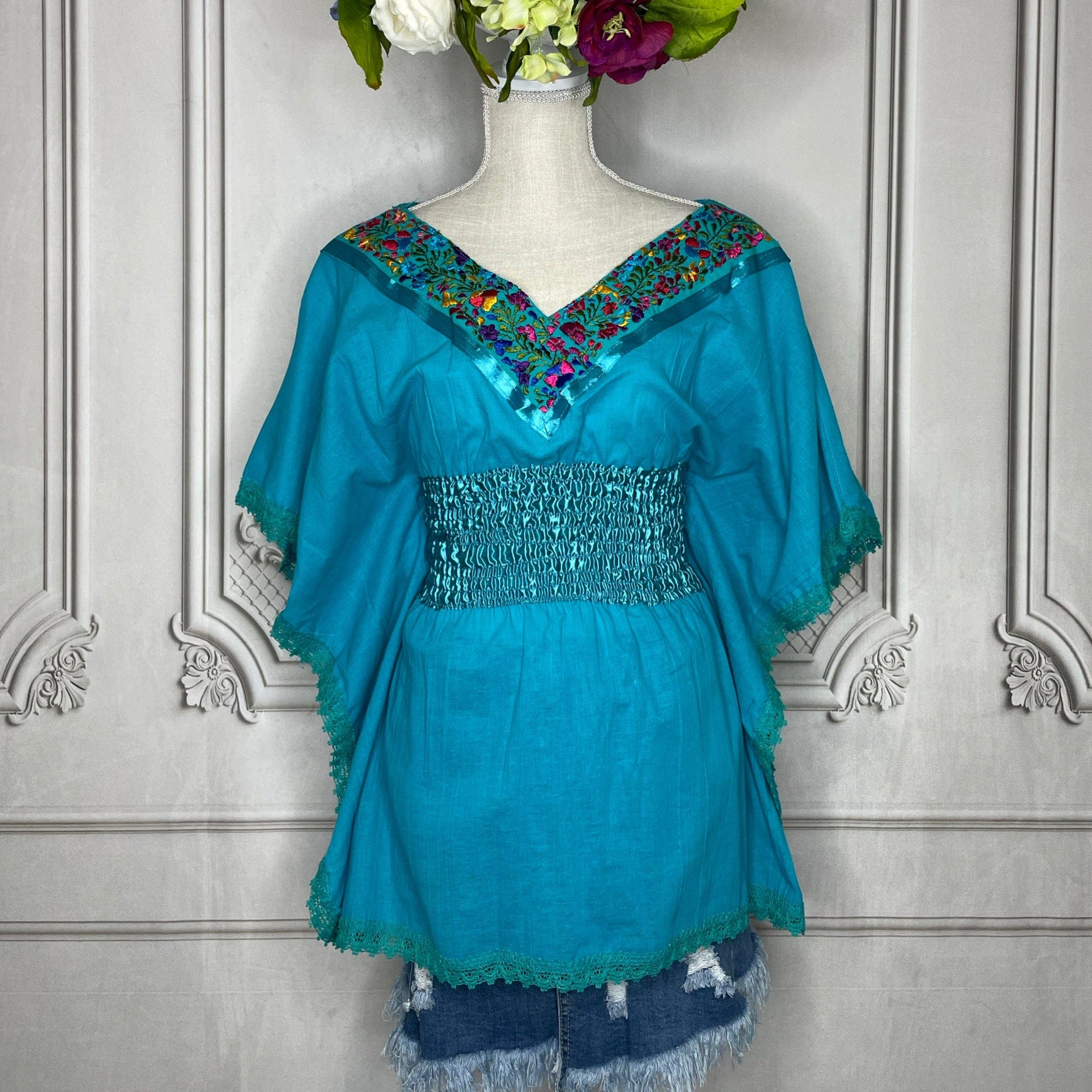 San Antonino Gauze Cover-Up - Butterfly Sleeve