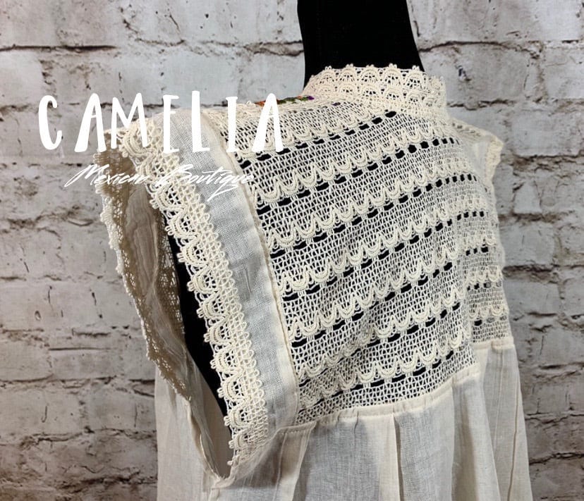 San Antonino Gauze Laced Blouse - Sleeveless