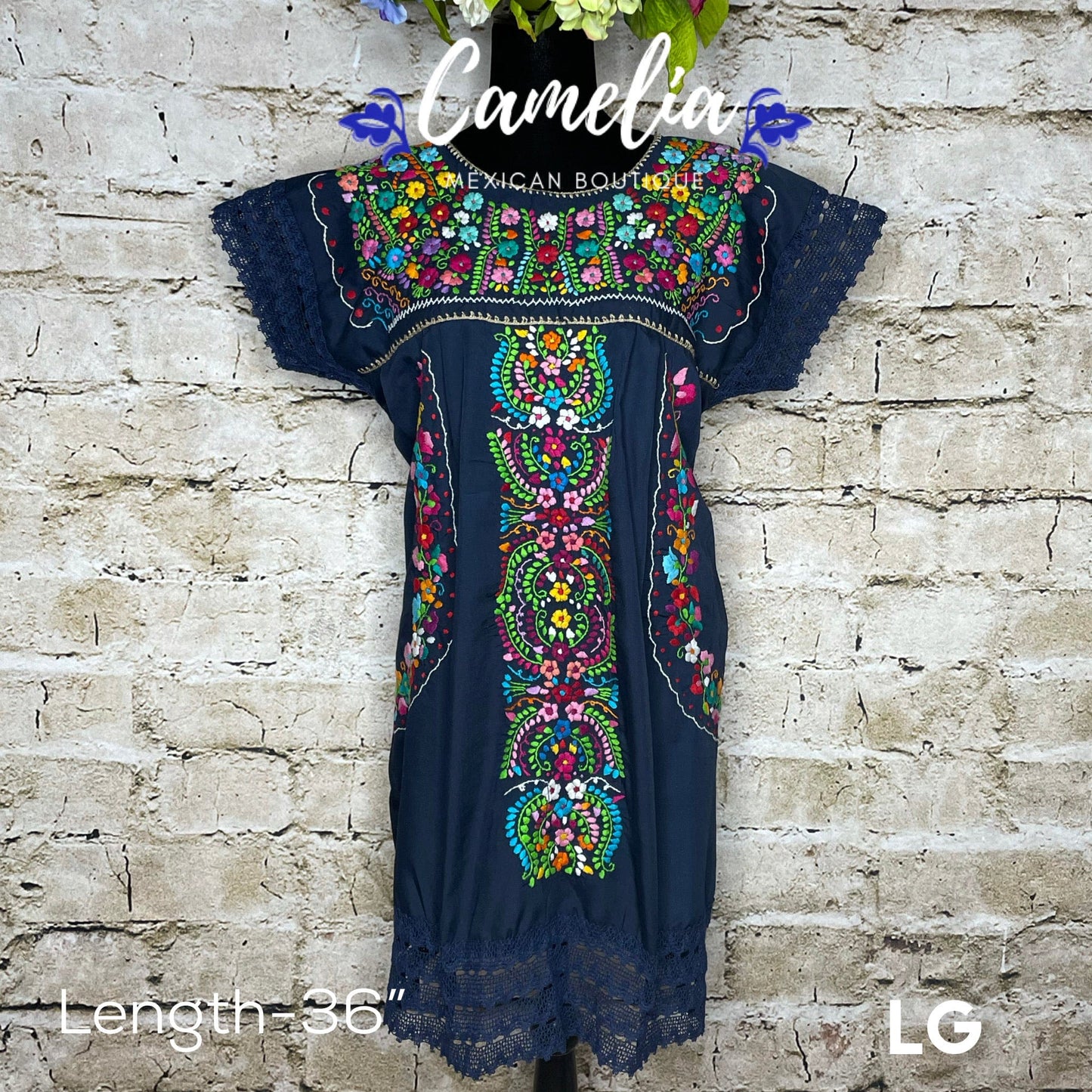 San Antonio Mexican Dress Lace Mini