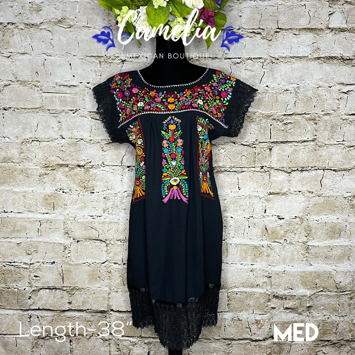 San Antonio Mexican Dress Lace Mini