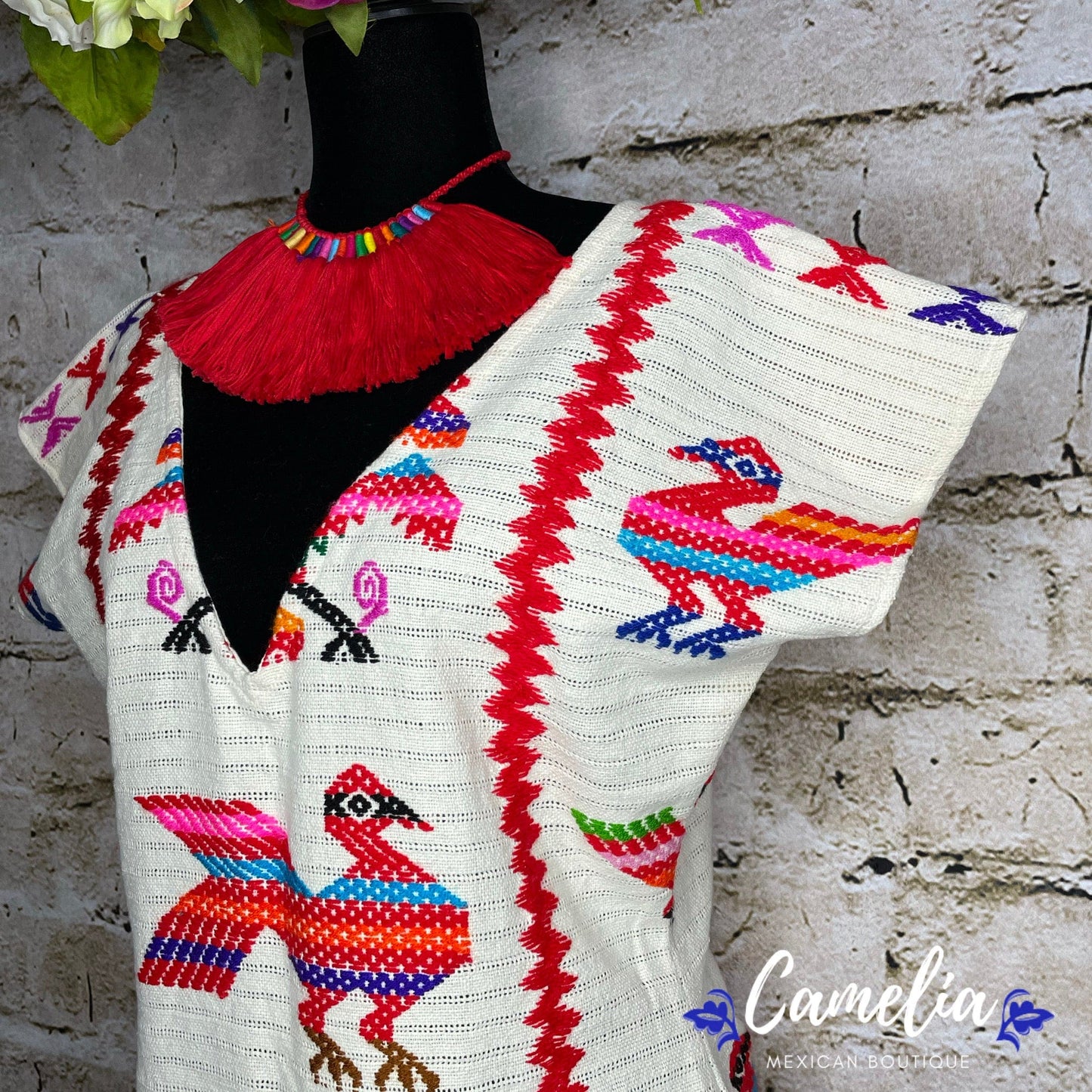 San Juan Mexican Loomed Dress - Chinanteca