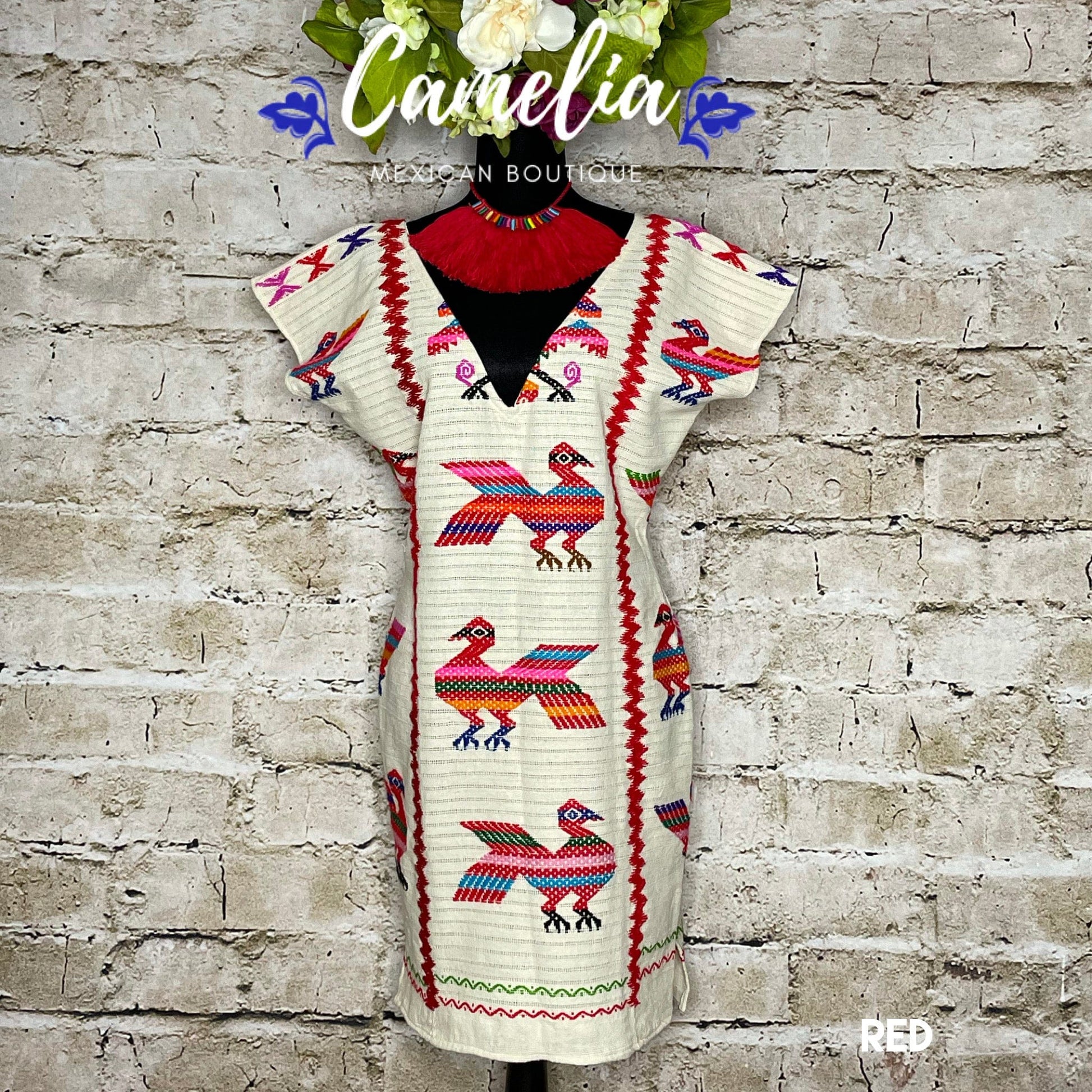 San Juan Mexican Loomed Dress - Chinanteca