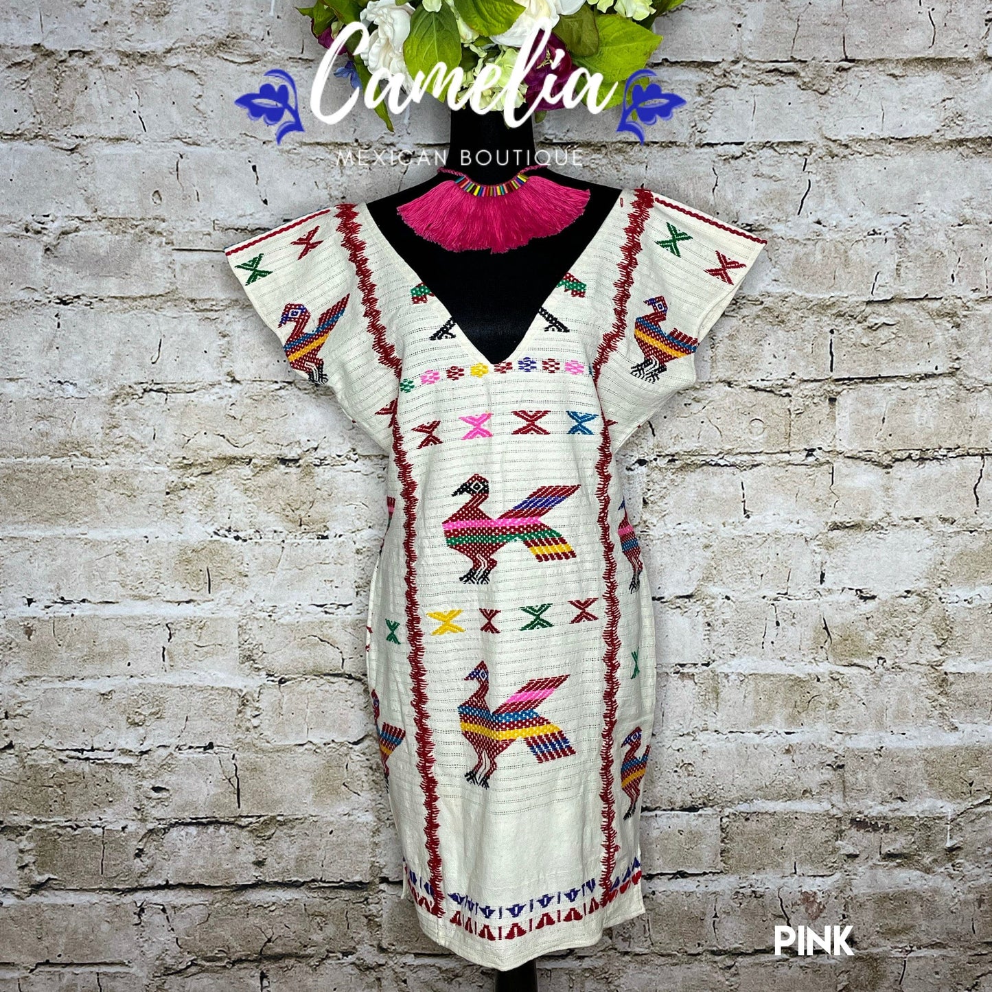 San Juan Mexican Loomed Dress - Chinanteca