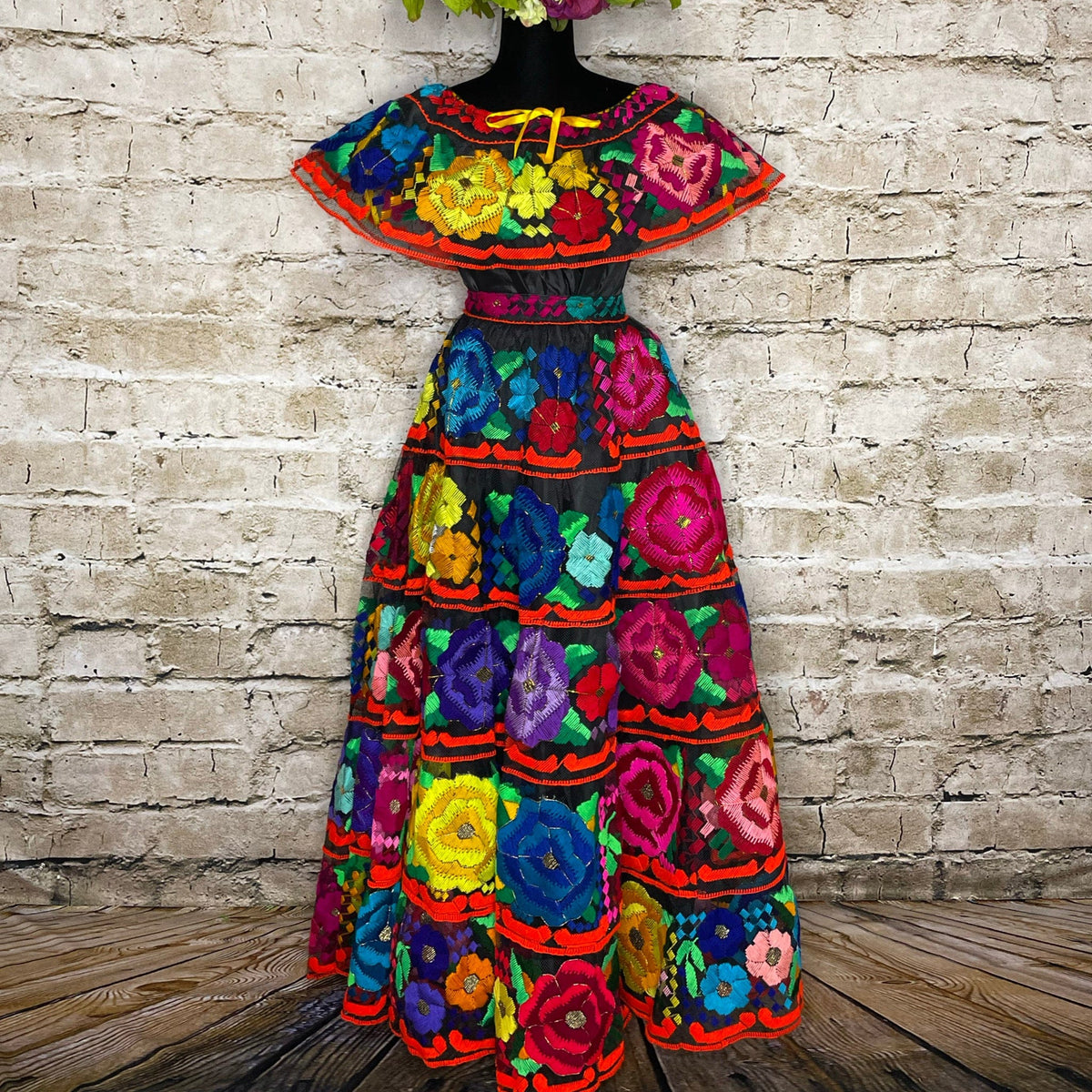 Traditional Chiapas de Corzo Dress - Adult – Camelia Mexican Boutique