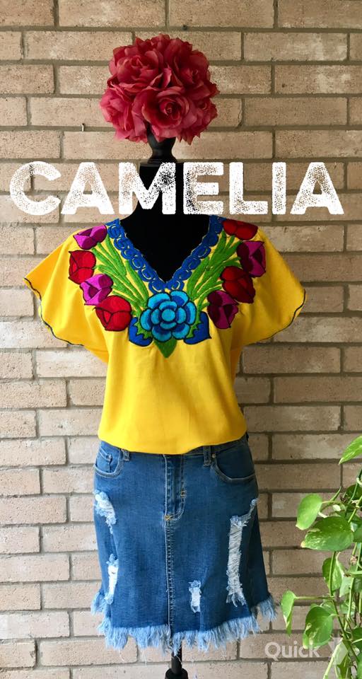 Zinnia Embroidered Mexican Blouse - PLUS