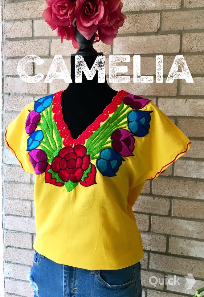 Zinnia Embroidered Mexican Blouse - PLUS