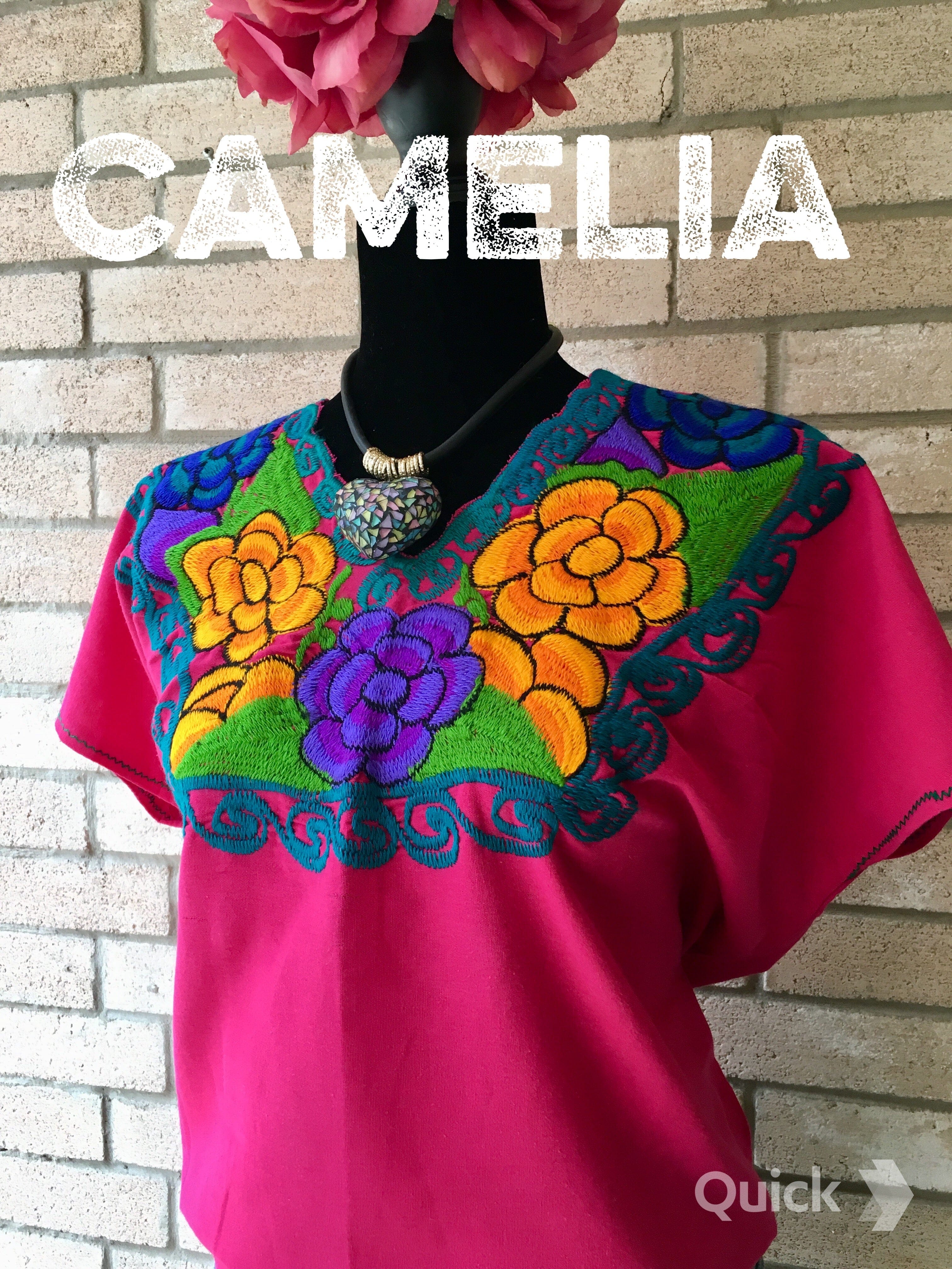 Zinnia Embroidered Mexican Blouse - PLUS